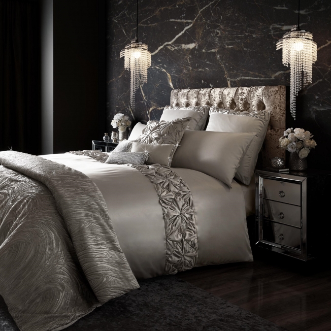 Kylie Minogue Bedding Alexa Gold White Astor Amethyst Duo Oyster